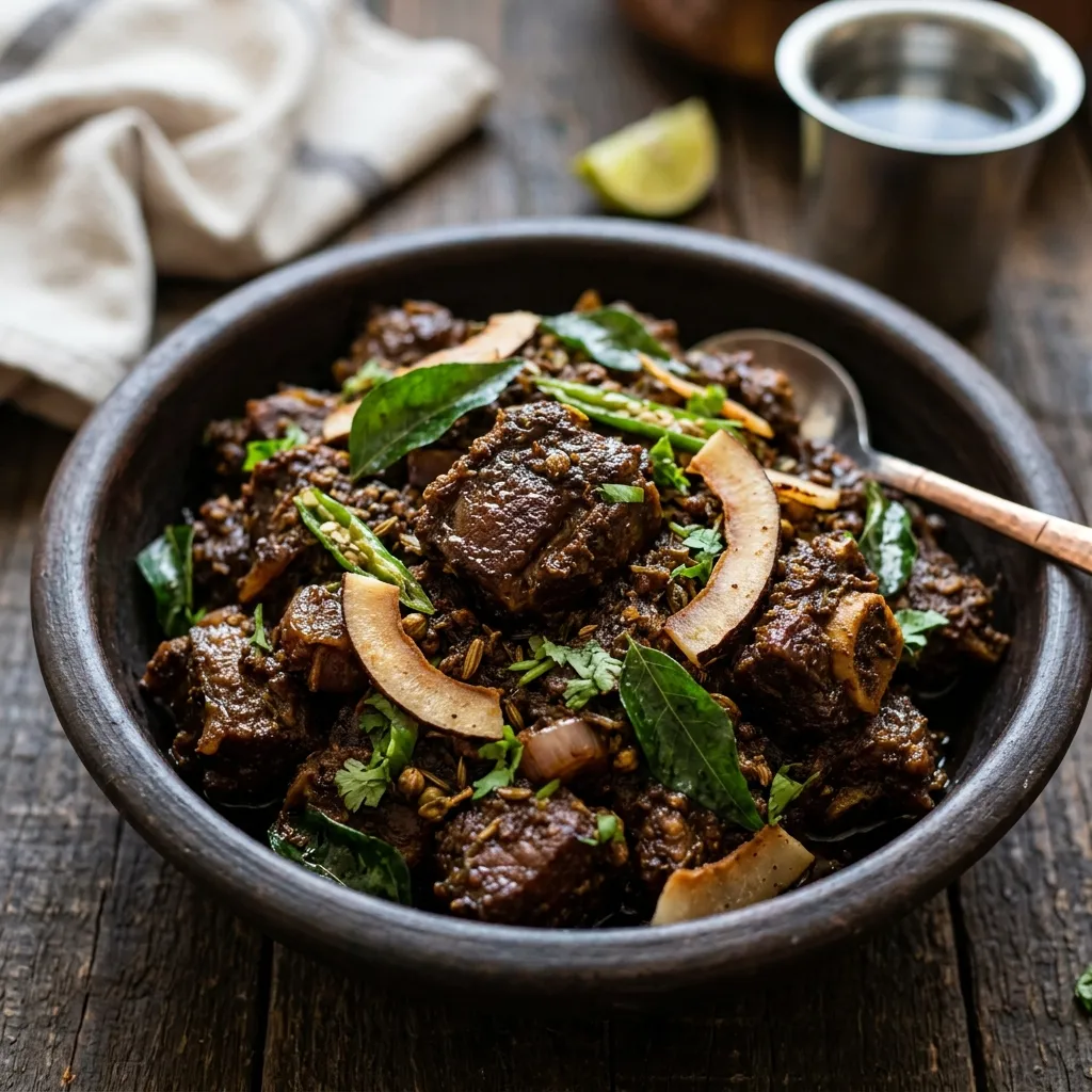 Spicy Nadan Mutton Roast